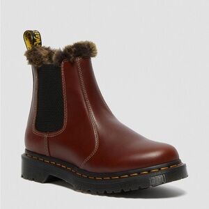 Dr. Martens Chelsea fur lined boots